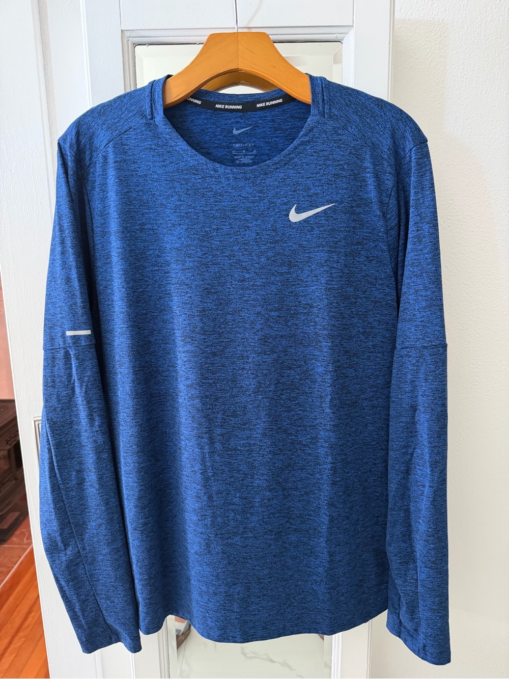 Nike Men's Long-Sleeve Training Tee - Heather Royal Blue
